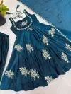 Nsr 891 Pure Fendy Silk Designer Anarkali Kurti With Sharara Dupatta Wholesale In India